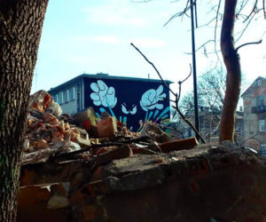 Mural przy ul. Farbiarskiej