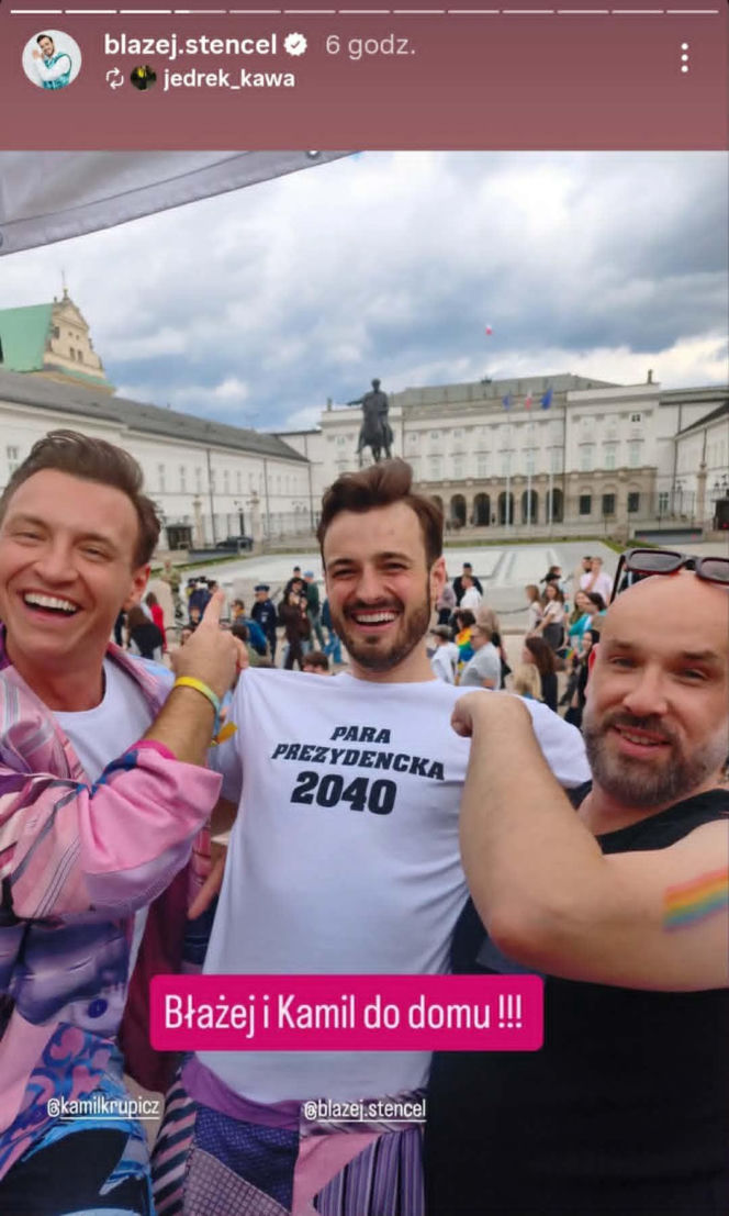 Gwiazdy na Paradzie Równości: Błażej Stencel i Kamil Krupicz