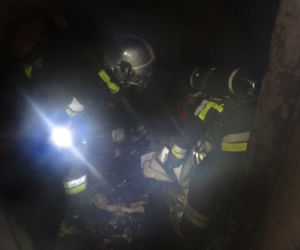 Kraków: Pożar w bloku przy ul. Czarnowiejskiej