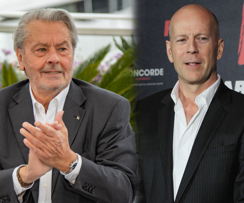 Bruce Willis cierpi na demencję, Alain Delon rozważa eutanazję. Smutne losy wielkich gwiazd