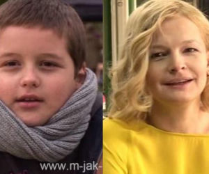Dominika Ostałowska i jej syn Hubert Zduniak