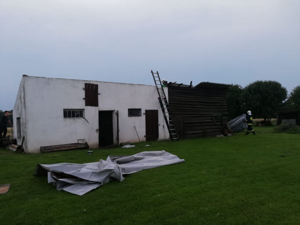 Atak pogodowy w powiecie braniewskim. Najbardziej “ucierpiała” gmina Wilczęta