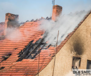 Groźny pożar pod Oleśnicą