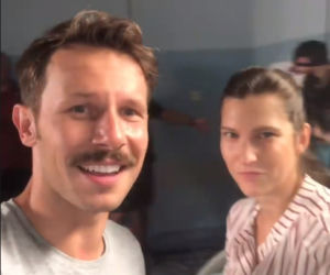 Barwy szczęścia. Franek (Mateusz Banasiuk), Regina (Kamila Kamińska)