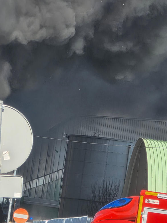 Pożar na terenie zakładu PreZero