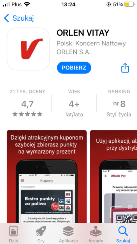 Orlen Vitay. Jak zainstalować aplikacje i tankować taniej - krok 1