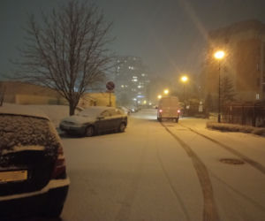 Śnieżyca w Warszawie 28.01.2021