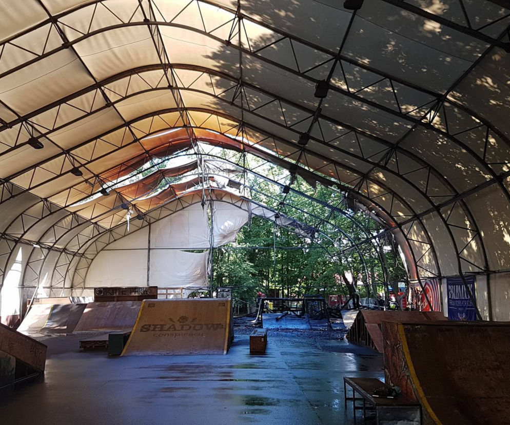 Skatepark po pożarze
