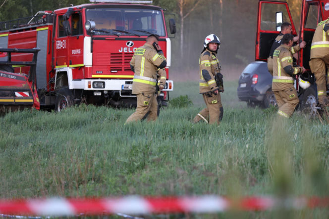 Samoloty Dromader wspierają wielką akcję gaśniczą w powiecie wołomińskim