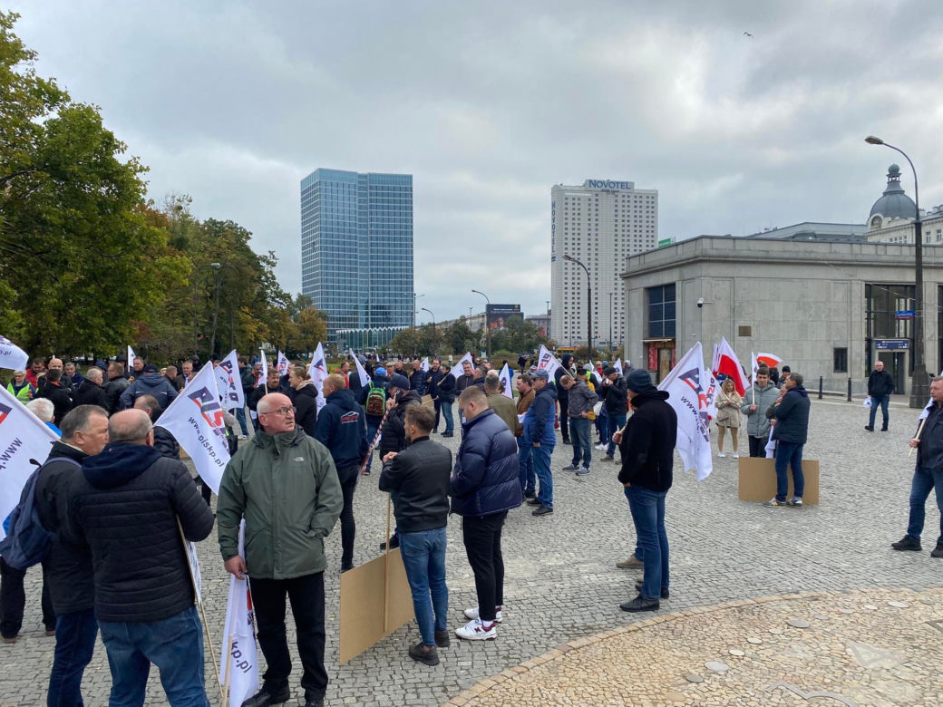 Protest SKP w Warszawie