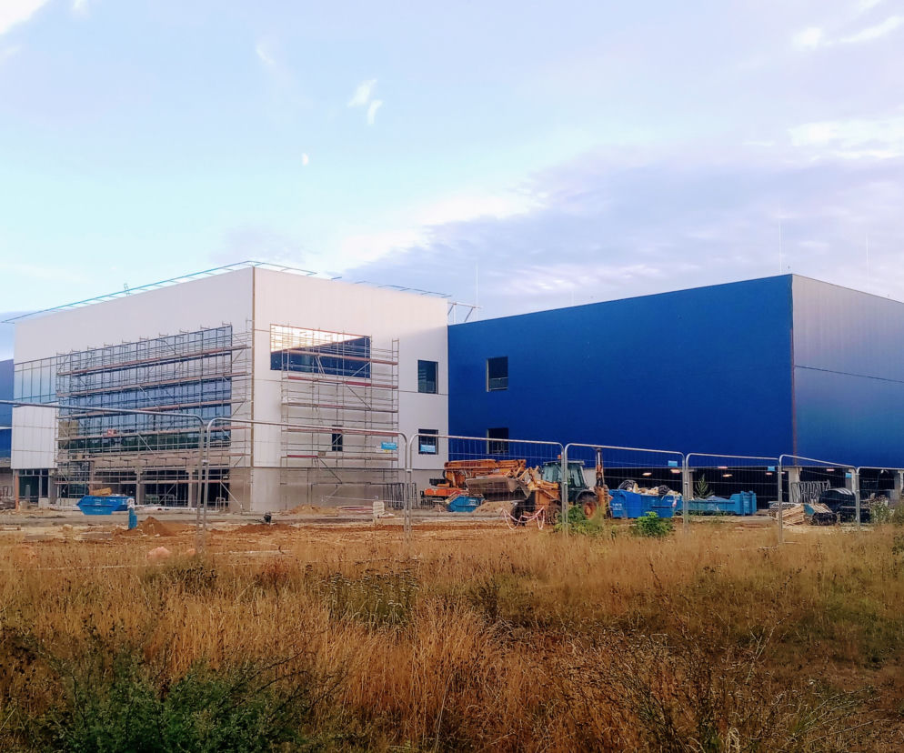 Budowa sklepu IKEA w Szczecinie - sierpień 2020