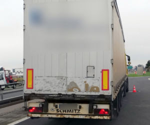 Tir ważył ponad 50 ton!