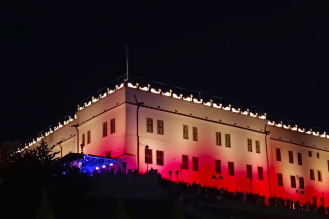 Nowa iluminacja Zamku Książąt Pomorskich w Szczecinie