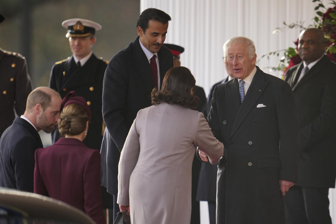 Kate z emirem Kataru w Londynie
