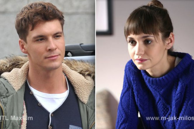 M jak miłość. Janka (Joanna Osyda), Marcin (Mikołaj Roznerski)