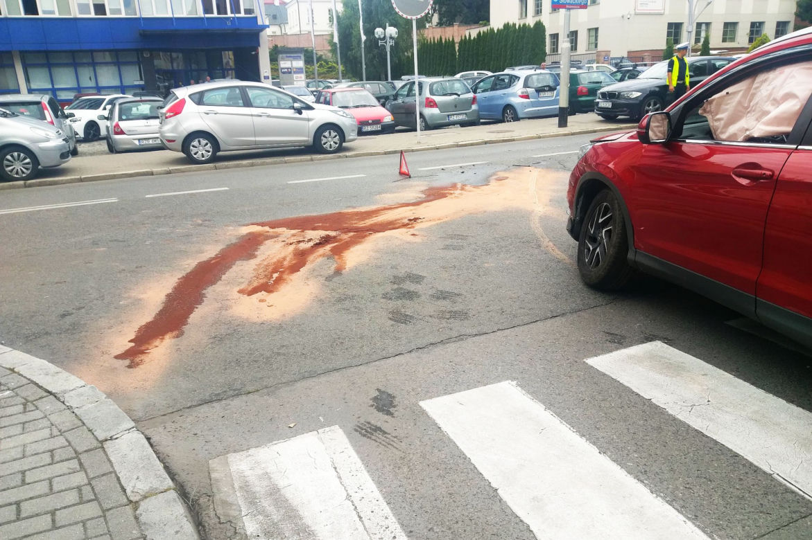 Wypadek na ul. Słowackiego w Rzeszowie