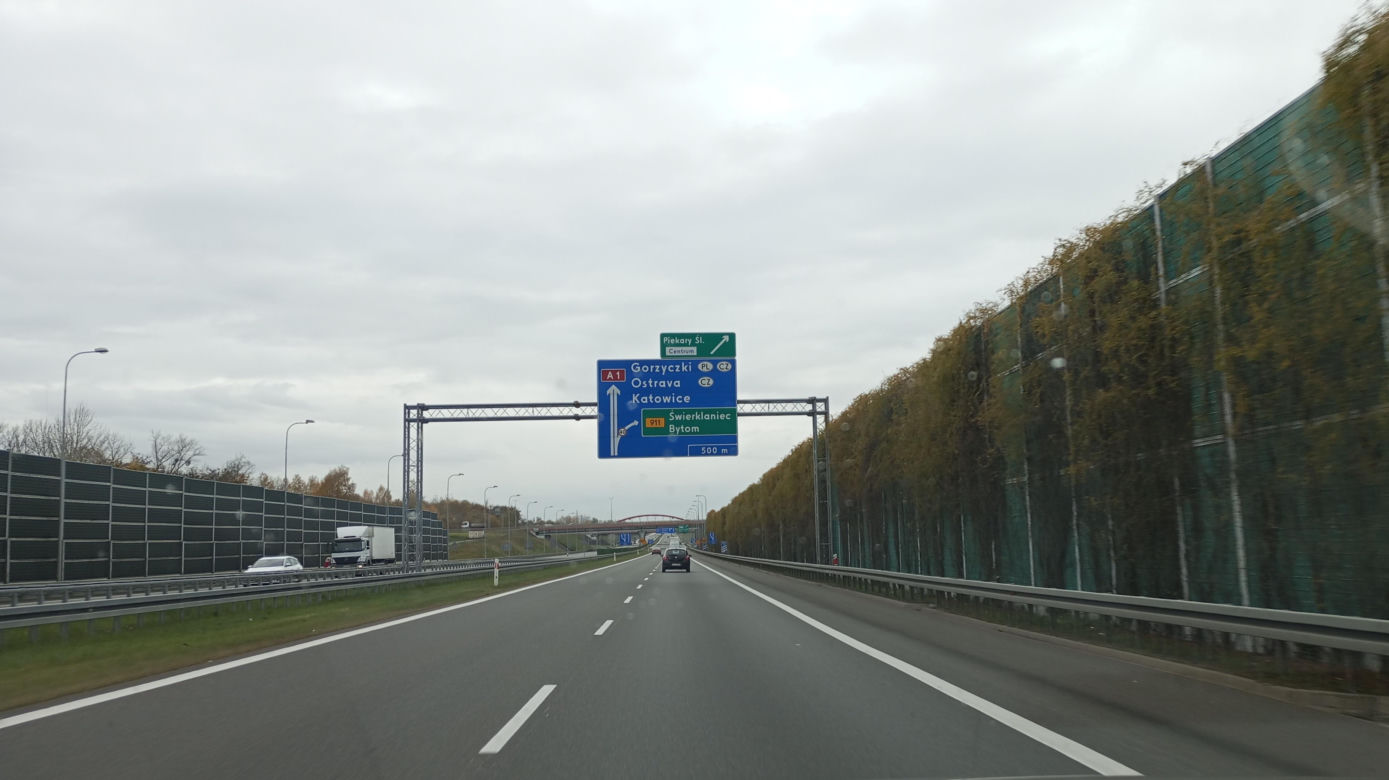 Autostrada A1 między węzłem Pyrzowice i Piekary Śląskie