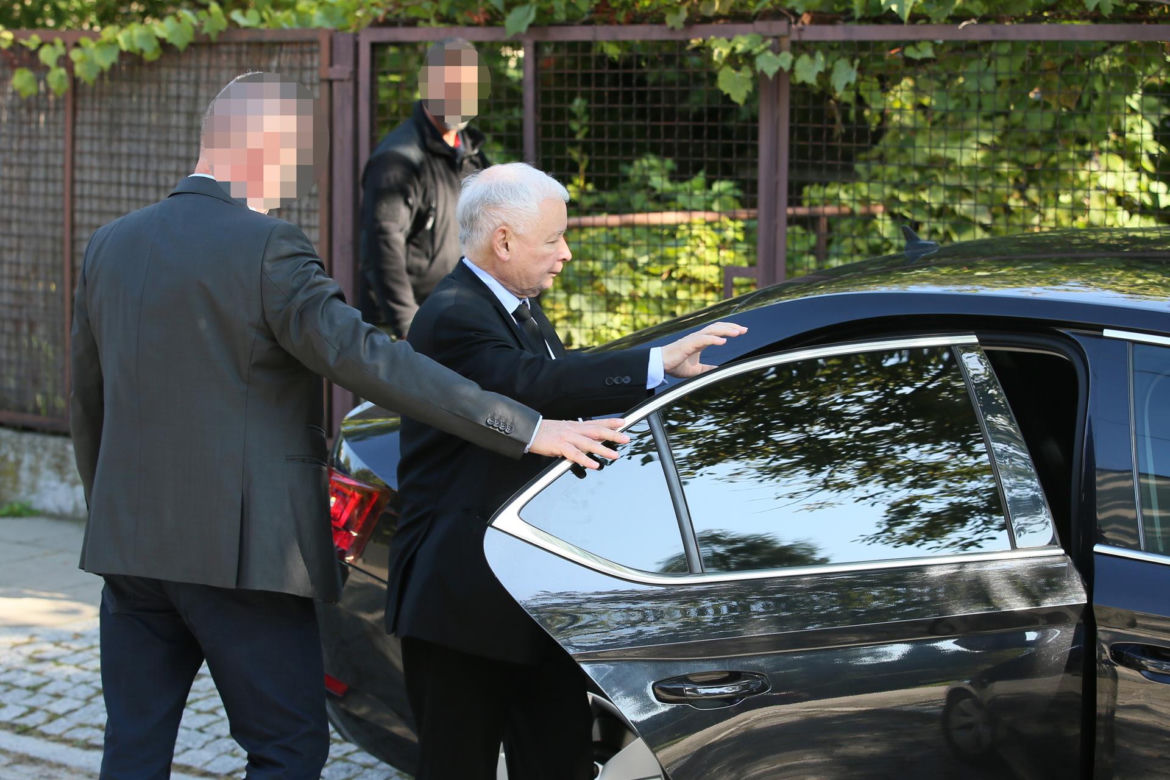Jarosław Kaczyński z ochroną