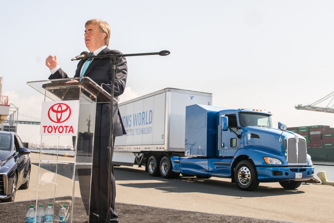 Ciężarówka Toyoty na wodór