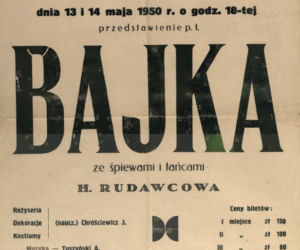 Koszalin. Stare plakaty zapowiadające imprezy