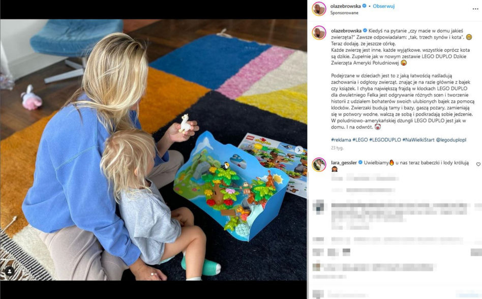 Aleksandra Żebrowska o swoim dziecku: "Widać, że nieochrzczone"