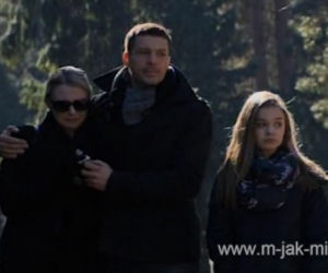 M jak miłość odc. 1050. Tomek (Andrzej Młynarczyk), Joasia (Barbara Kurdej-Szatan), Zosia (Julia Wróblewska)