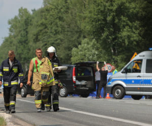 Masakra w Grębiszewie. Pojazdy zgniecione jak puszki