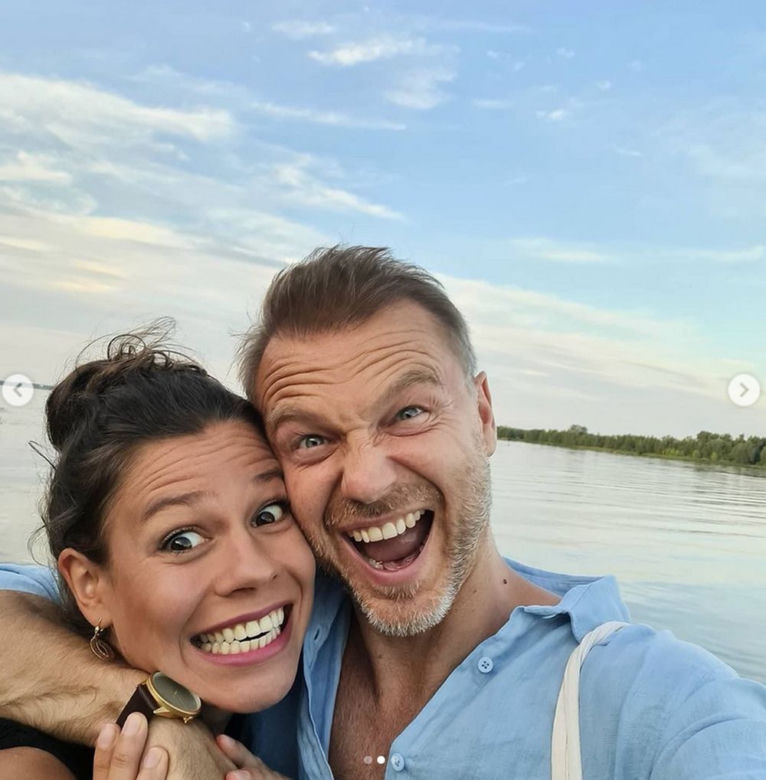 Krystian Wieczorek i jego żona Maria Szafirska-Wieczorek