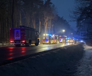 Koszmarny wypadek autobusu pod Wyszkowem