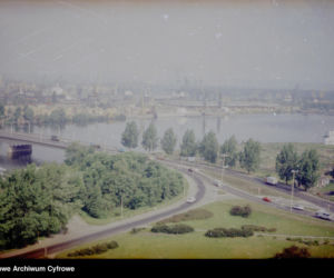 Szczecin z lotu ptaka w latach 80. XX wieku