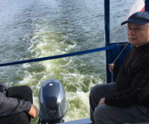Jarosław Kaczyński na rybach