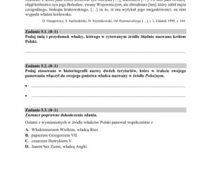 Matura 2020 ARKUSZE CKE: Historia