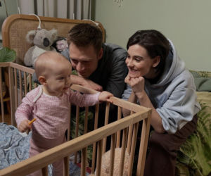 Na dobre i na złe na planie. Blanka (Pola Gonciarz), Mario (Marcin Korcz), Nina (Rita Sobocińska)