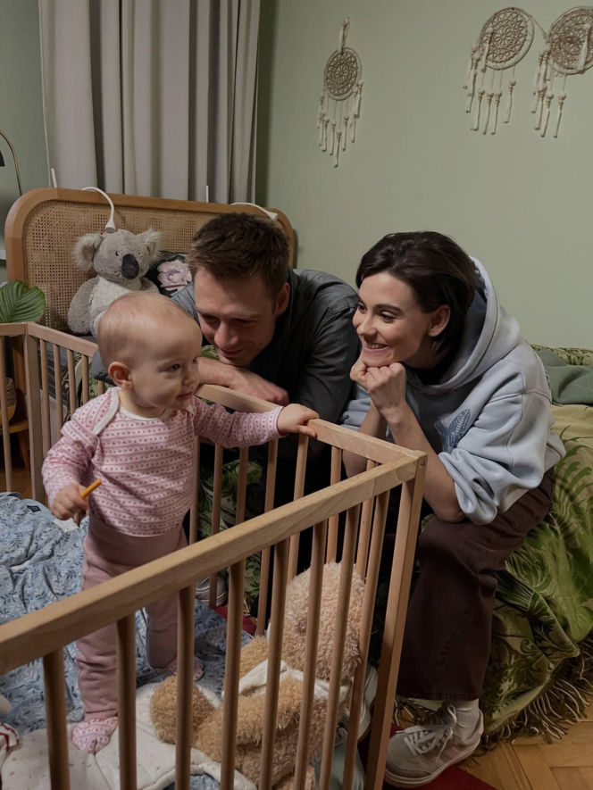 Na dobre i na złe na planie. Blanka (Pola Gonciarz), Mario (Marcin Korcz), Nina (Rita Sobocińska)