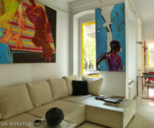Showroom w lofcie artystycznym