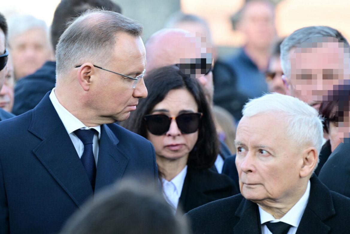 Marta Kaczyńska na pogrzebie Barbary Skrzypek