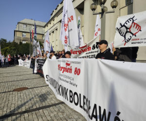 Górnicy protestują przeciw zwolnieniom