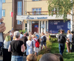 Protest w Szczecinie po przegłosowaniu ustawy Lex TVN