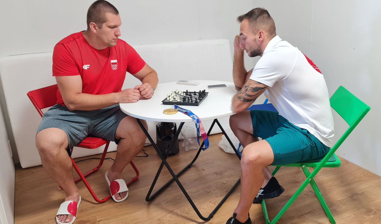 Wojciech Nowicki grał w szachy z Marcinem Krukowskim