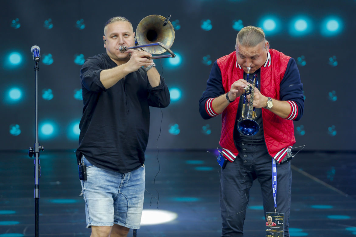 Próby przed występem Golec uOrkiestra