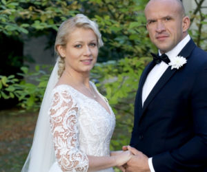 M jak miłość odc. 1274. Marzenka (Olga Szomańska), Andrzejek (Tomasz Oświeciński) - pierwszy ślub