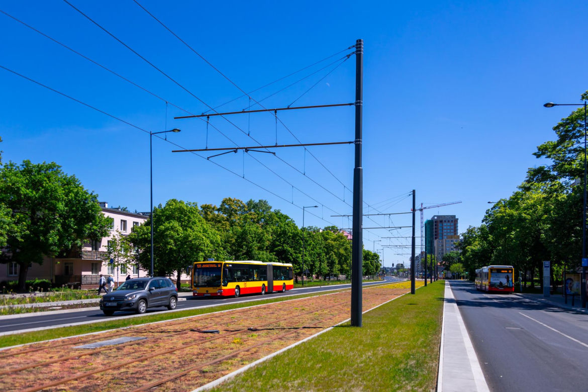Tramwaj na Gagarina w Warszawie