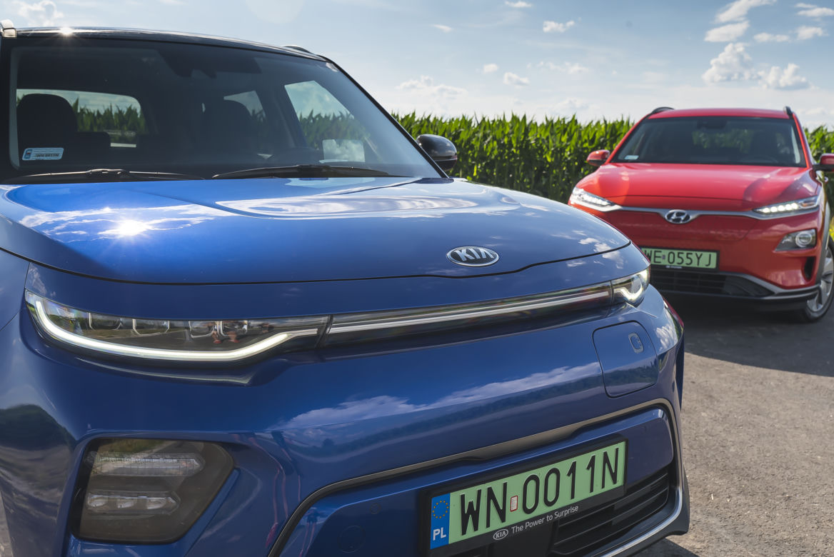 Hyundai Kona Electric 39,2 kWh 136 KM Premium & Kia e-Soul 64 kWh 204 KM XL