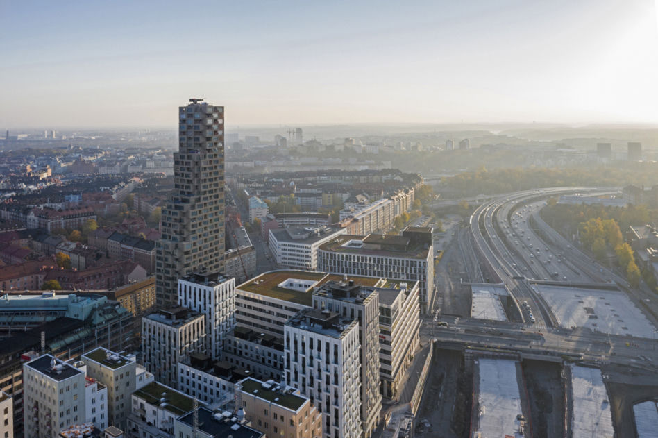 Wieżowce Norra Tornen w Sztokholmie
