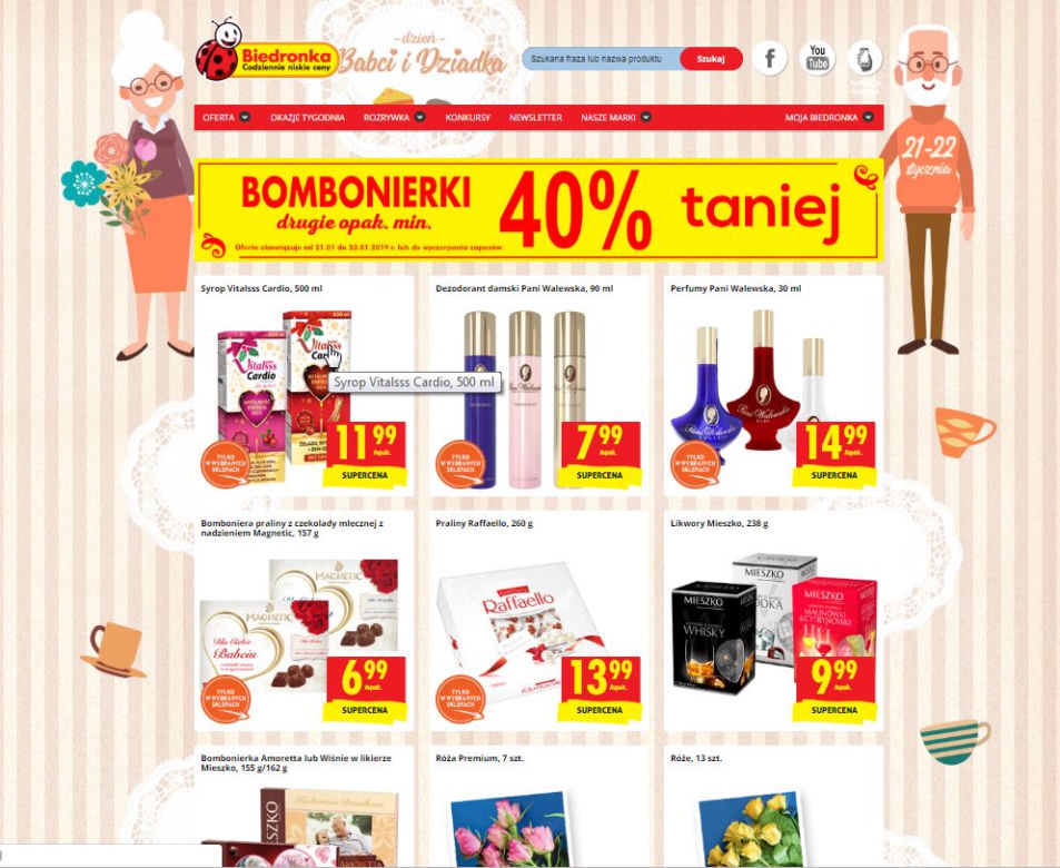 promocje na Dzień Babci i Dziadka