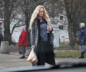 Anna Maleady partnerka Stana Borysa, odwiedza ukochanego w szpitalu