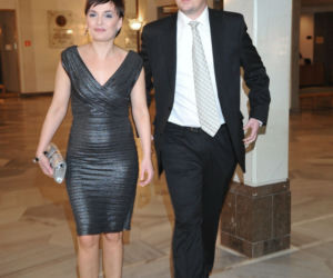 Dorota Gawryluk z mężem