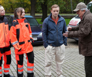 Barwy szczęścia, odcinek 3342. Jaworski (Jacek Kałucki), Hubert (Marek Molak)