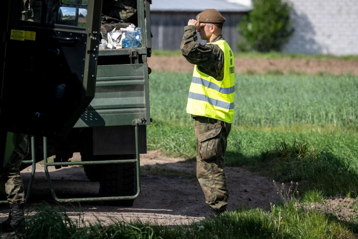 Trwają poszukiwania obiektu z Białorusi. Setka żołnierzy w akcji! 