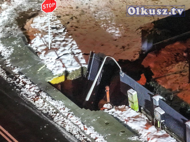 Gigantyczne zapadlisko w Olkuszu